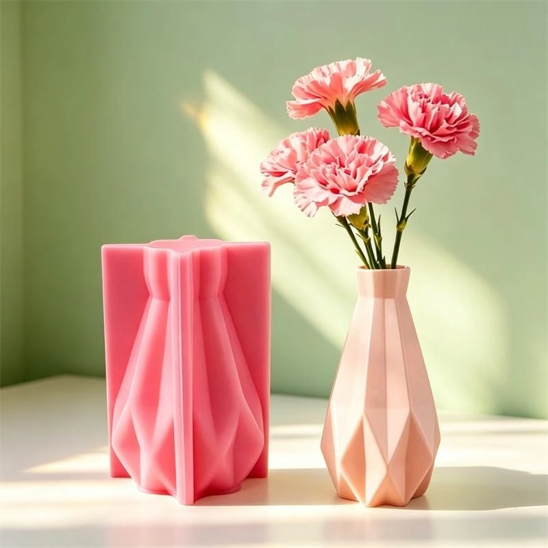 Geometric Shape Dried Flowers Vase Plaster Ornament Silicone Mold Cement Gypsum Flower Vase Home Decoration Mould
Geometric Shape Dried Flowers Vase Plaster Ornament Silicone Mold Cement Gypsum Flower Vase Home Decoration Mould