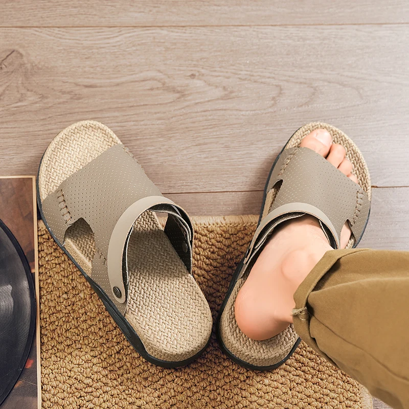 Summer Men Casual Flat Sandals and Slippers Anti Slip Wear Resistant Sole All Match Style Student Daily Indoor Outdoor Walking
Summer Men Casual Flat Sandals and Slippers Anti Slip Wear Resistant Sole All Match Style Student Daily Indoor Outdoor Walking