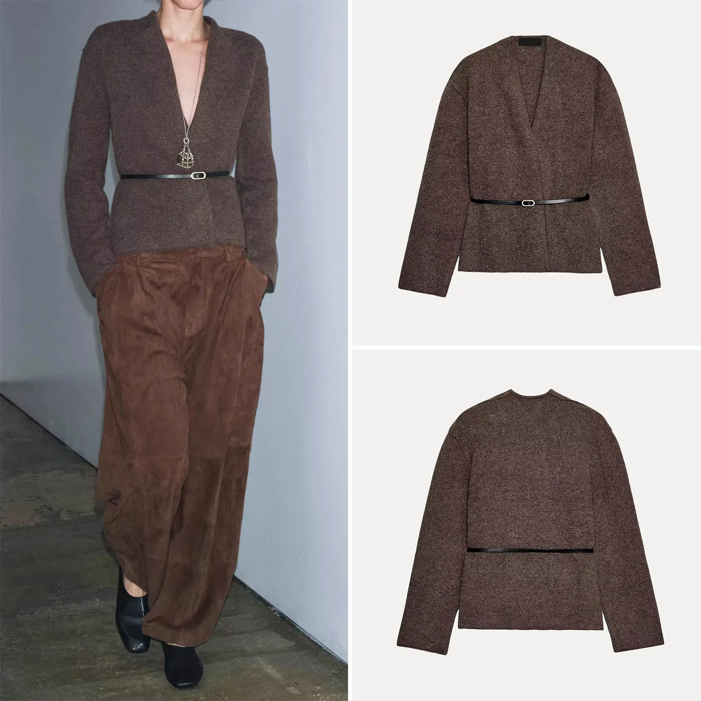 Faionable Knitted Outerwear with Belt Personali Women's Sle Winter 2025 Z Loose Fit Long Sve Cardigan for Teen ...
Faionable Knitted Outerwear with Belt Personali Women's Sle Winter 2025 Z Loose Fit Long Sve Cardigan for Teen ...