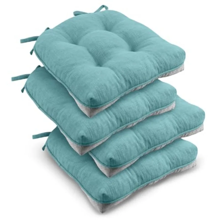 Indoor Chair Cushions for Dining Chairs, Tufted Overstuffed Textu Kitchen Chair Pads with Ties and Non-Slip Backing, , , 4 Pack
Indoor Chair Cushions for Dining Chairs, Tufted Overstuffed Textu Kitchen Chair Pads with Ties and Non-Slip Backing, , , 4 Pack