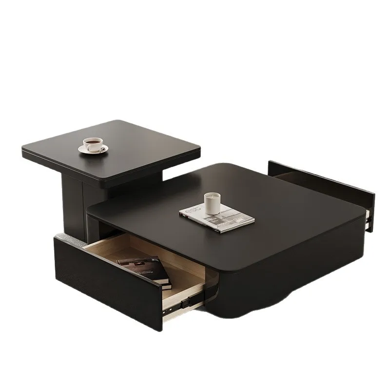 Light luxury Italian coffee table square, rock slab small apartment modern simple coffee table, living room black
Light luxury Italian coffee table square, rock slab small apartment modern simple coffee table, living room black