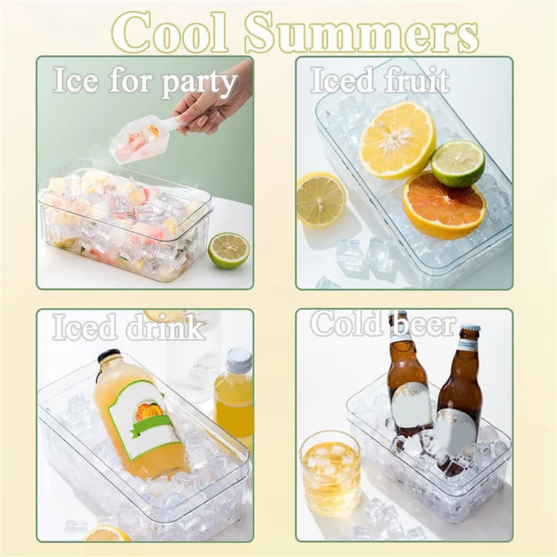 Discount Ice Cube Tray with Lid Ice Trays for Freezer Ice Maker Mold with Container 60 Ice Trays Easy-Relea
Discount Ice Cube Tray with Lid Ice Trays for Freezer Ice Maker Mold with Container 60 Ice Trays Easy-Relea