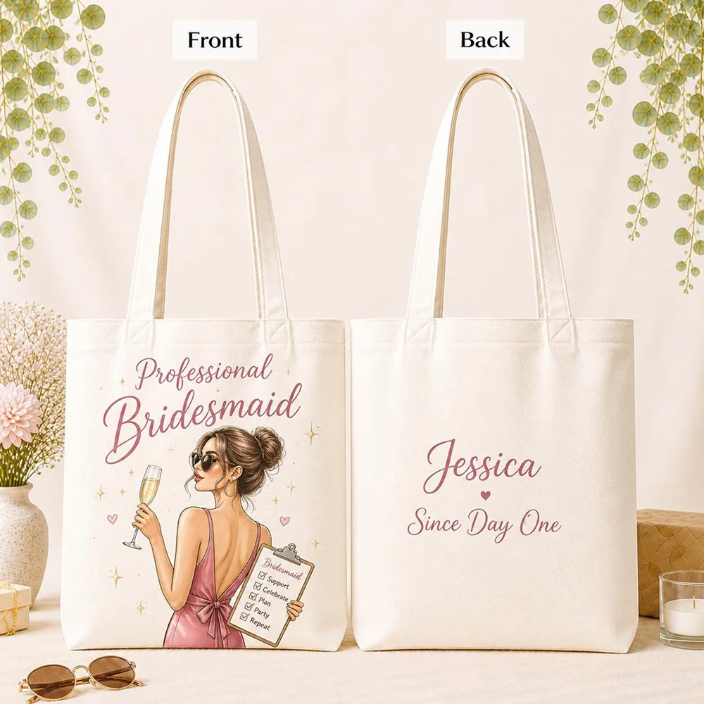 Custom Maid of Honor Canvas Shoulder Bag for Women Custom Logo Print Personalized with Role for Bridal Party Favor
Custom Maid of Honor Canvas Shoulder Bag for Women Custom Logo Print Personalized with Role for Bridal Party Favor