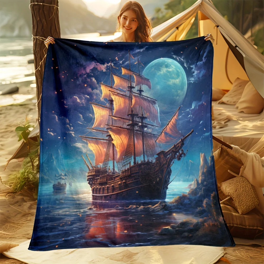 1pc Cozy Sailboats In The Night Sky Blanket Lightweight Flannel Digital Printing Fleece Blanket For Sofa Office Couch Bed Travel
1pc Cozy Sailboats In The Night Sky Blanket Lightweight Flannel Digital Printing Fleece Blanket For Sofa Office Couch Bed Travel