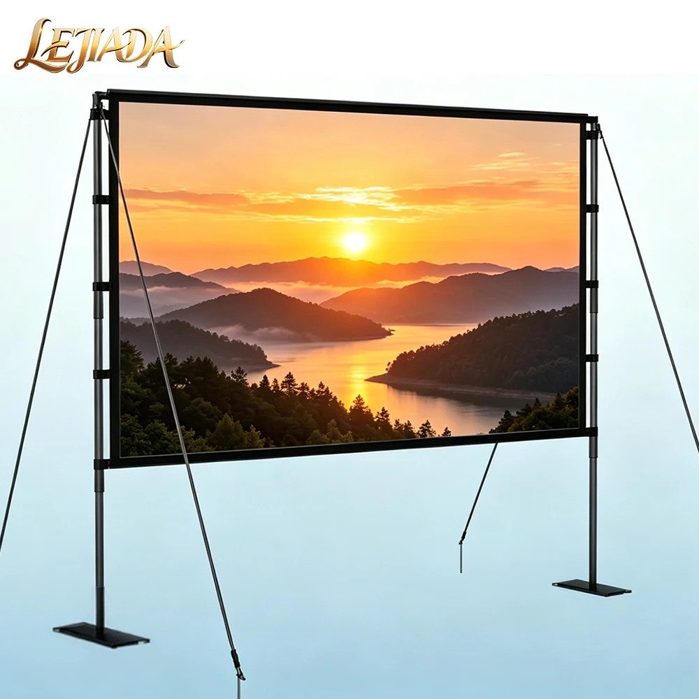LEJIADA 60-120 Inch Double Iron Plate Metal Bracket Portable Assembled Outdoor Portable Floor-standing Frame Projection Screen
LEJIADA 60-120 Inch Double Iron Plate Metal Bracket Portable Assembled Outdoor Portable Floor-standing Frame Projection Screen