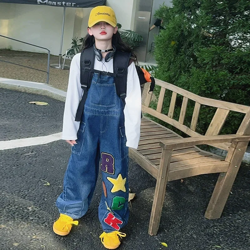 teen girls dopamine denim workwear overalls retro American straight leg pants loose versatile jeans towel embroidery Jumpsuits
teen girls dopamine denim workwear overalls retro American straight leg pants loose versatile jeans towel embroidery Jumpsuits