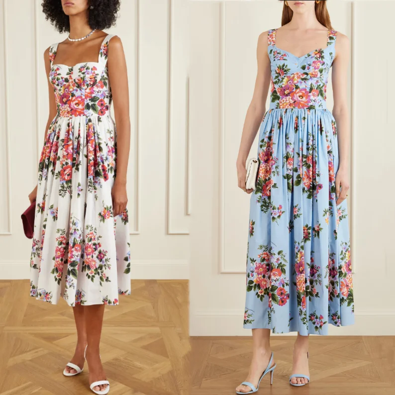 Romantic Floral Print Summer New Style Dress by Dubanna Strapless Long A-Line Gown with Waist Cinching And Flared Hemline
Romantic Floral Print Summer New Style Dress by Dubanna Strapless Long A-Line Gown with Waist Cinching And Flared Hemline