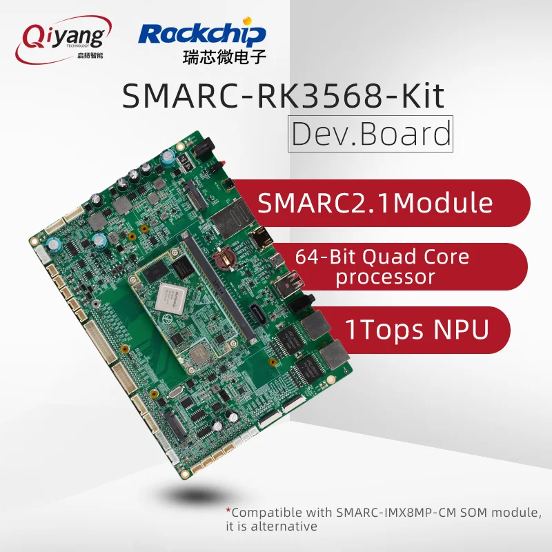 RK3568 Cortex-A55 SMARC Module Debian Android Development Kit in SMARC Form for Industrial Tablet PC use
RK3568 Cortex-A55 SMARC Module Debian Android Development Kit in SMARC Form for Industrial Tablet PC use