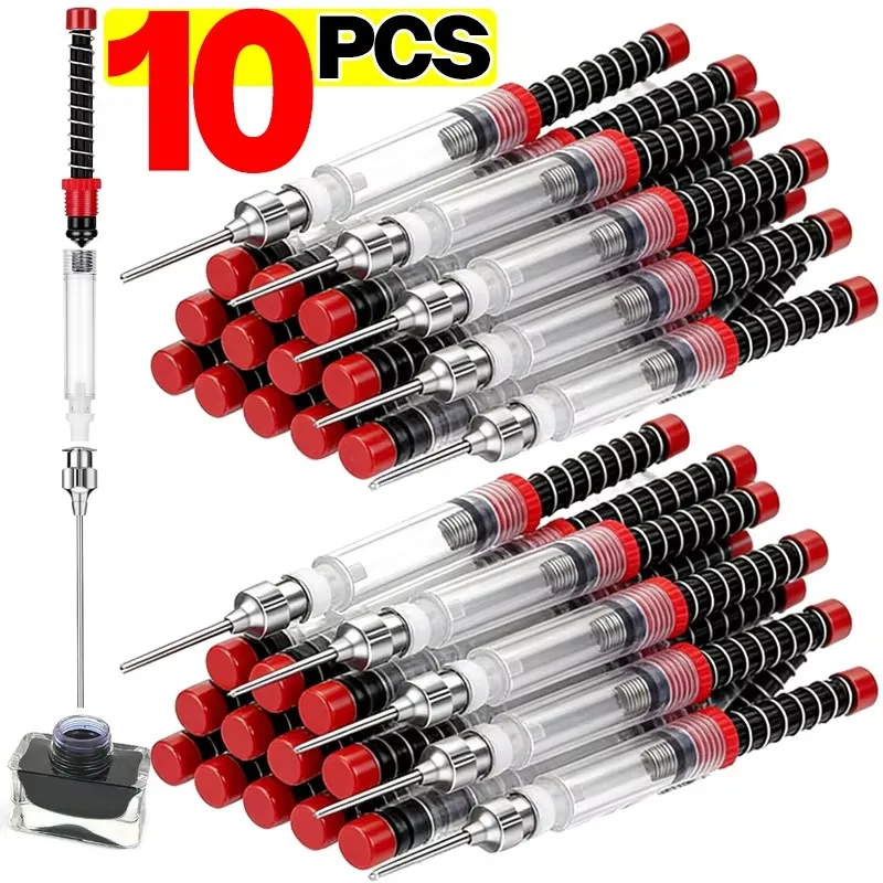 1-10PCS Fountain Pen Ink Absorber Spring Filler for Converters Stationery Ink Syringe Device with Connector for Fountain Pens
1-10PCS Fountain Pen Ink Absorber Spring Filler for Converters Stationery Ink Syringe Device with Connector for Fountain Pens