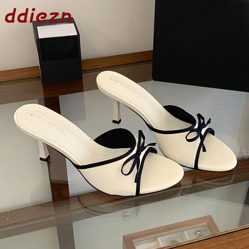 Elegant Stiletto High Heel Shoes For Women Sandals Female Slides Butterfly-Knot Fashion Open Toe Ladies Thin Heels Sandal Shoes
Elegant Stiletto High Heel Shoes For Women Sandals Female Slides Butterfly-Knot Fashion Open Toe Ladies Thin Heels Sandal Shoes
