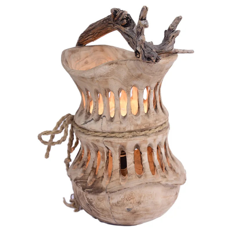 Handmade burnt paulownia retro craft floor lamp, pastoral warm homestay hotel decorative lamps 
Handmade burnt paulownia retro craft floor lamp, pastoral warm homestay hotel decorative lamps