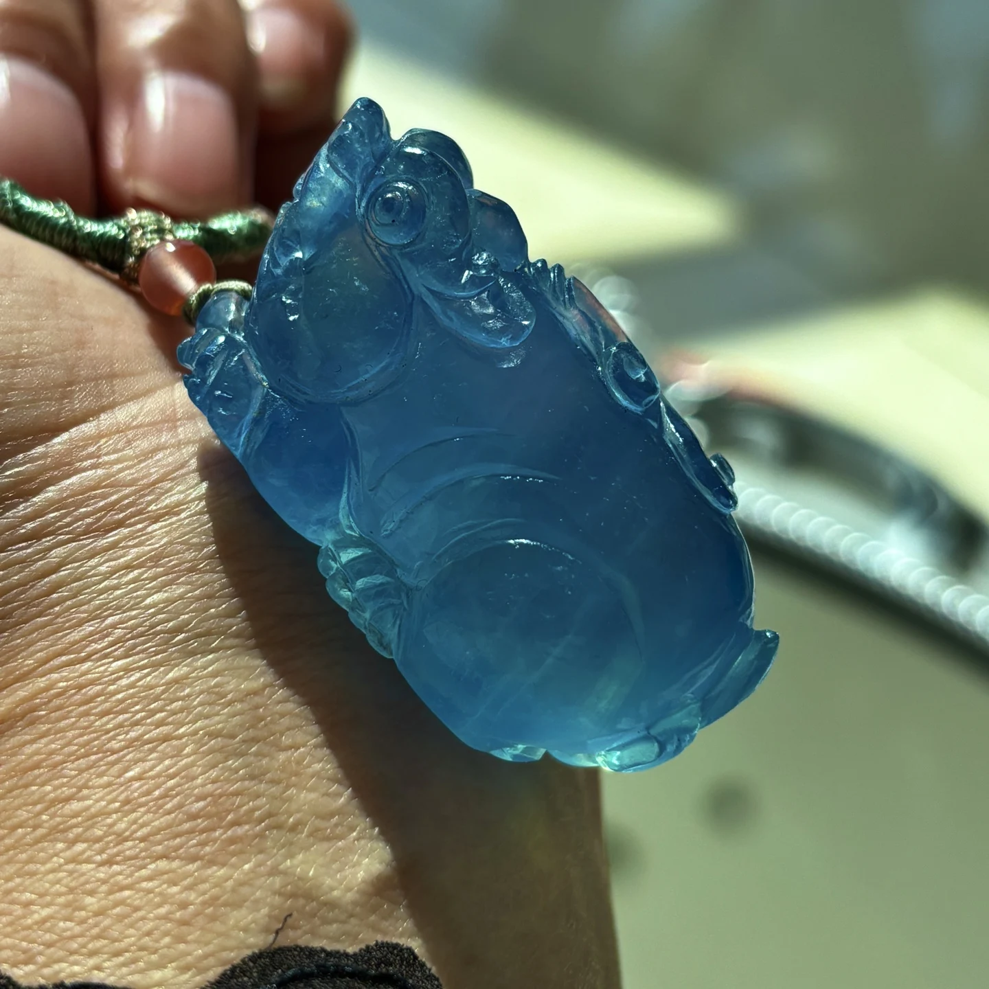 Natural Blue Aquamarine Clear Pendant Pi Xiu Women Carved 45.4x23.6x22mm Aquamarine Brazil Fashion Beads Necklace AAAAA
Natural Blue Aquamarine Clear Pendant Pi Xiu Women Carved 45.4x23.6x22mm Aquamarine Brazil Fashion Beads Necklace AAAAA