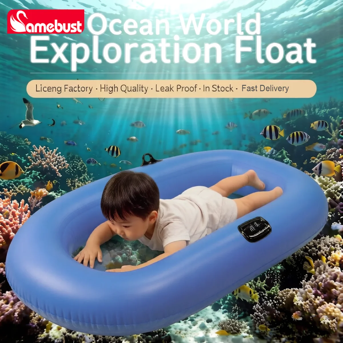 Camebust Transparent Bottom Visible Inflatable Boat for Underwater Exploration, Children's Drifting Kayak, Inflatable Float
Camebust Transparent Bottom Visible Inflatable Boat for Underwater Exploration, Children's Drifting Kayak, Inflatable Float
