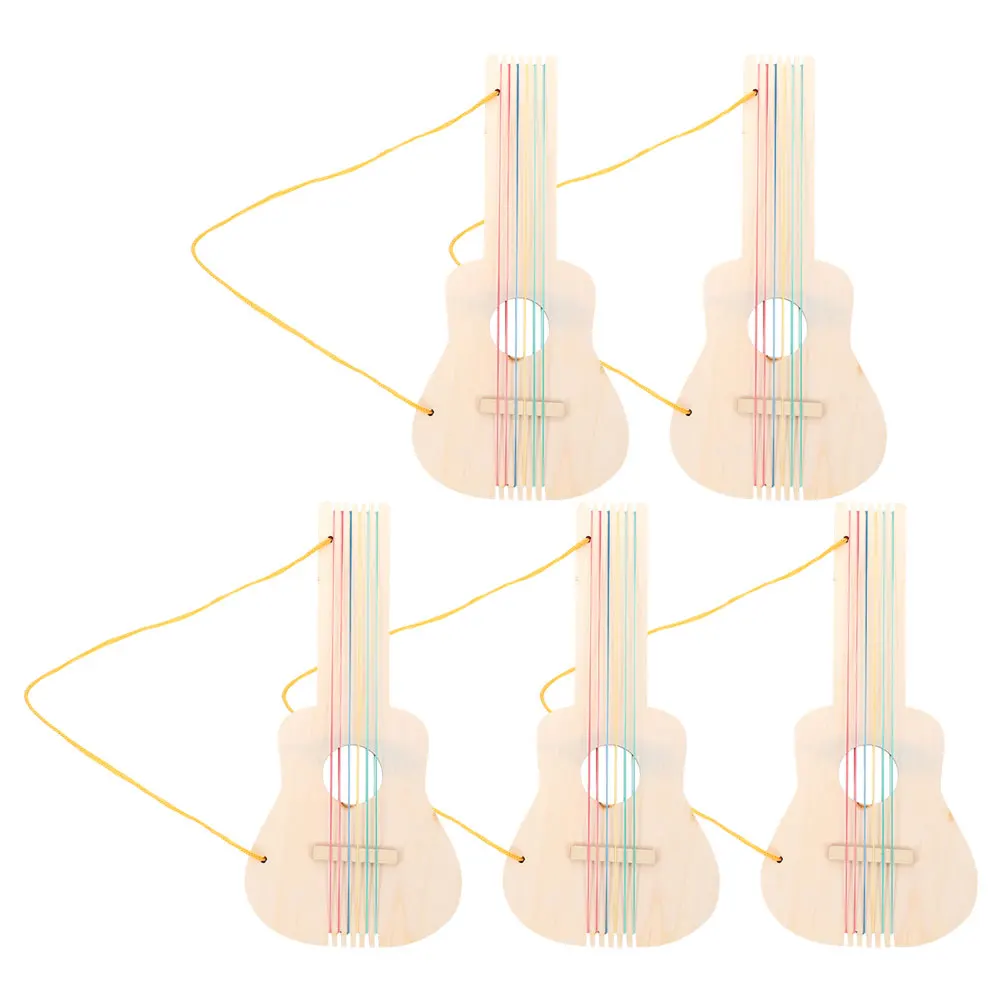 5Pcs Kids Blank Wooden Guitars DIY Unfinished Easy to Paint Creative Musical Instruments Wood Hands-on Craft Decoration
5Pcs Kids Blank Wooden Guitars DIY Unfinished Easy to Paint Creative Musical Instruments Wood Hands-on Craft Decoration