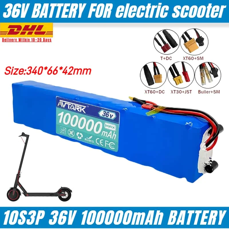 Original 36V 10S3P 100Ah Battery Pack✅ for Xiaomi M365 PRO 250W~500W Electric Scooter 36v 21700 Li-ion Battery 100000mAh
Original 36V 10S3P 100Ah Battery Pack✅ for Xiaomi M365 PRO 250W~500W Electric Scooter 36v 21700 Li-ion Battery 100000mAh