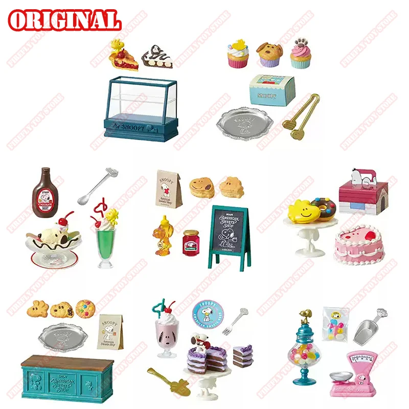Original Snoopy Animation Peripheral Toys Snoopy's American Sweet's Shop Boxed Gacha Anime Action Model Figures Collection
Original Snoopy Animation Peripheral Toys Snoopy's American Sweet's Shop Boxed Gacha Anime Action Model Figures Collection