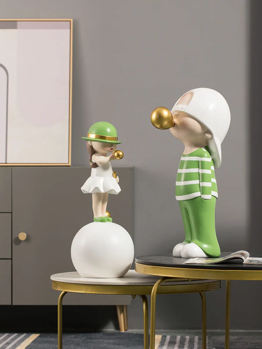 Home Dector Bubble Blowing Boys Girls Ornaments Porch Restaurant Shopping Mall Window Display TV Cabinet Decoration Figurines
Home Dector Bubble Blowing Boys Girls Ornaments Porch Restaurant Shopping Mall Window Display TV Cabinet Decoration Figurines