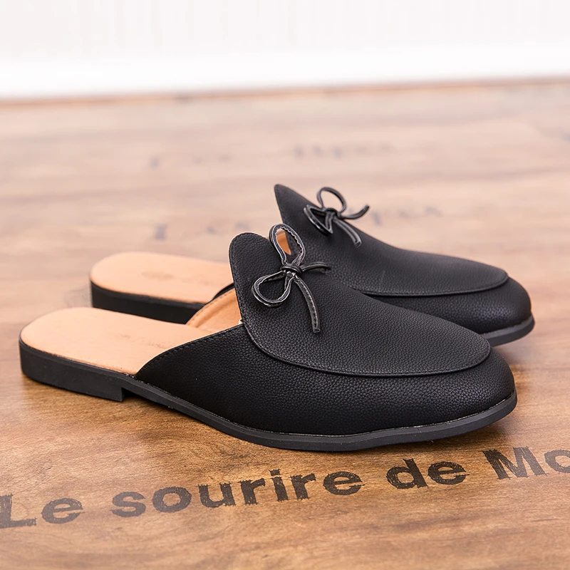 100% Genuine Leather Black Men’s Half Shoes For Men Shoes Mules Casual Designer Shoes Fashion Loafers Luxury Black Slippers 2022
100% Genuine Leather Black Men’s Half Shoes For Men Shoes Mules Casual Designer Shoes Fashion Loafers Luxury Black Slippers 2022