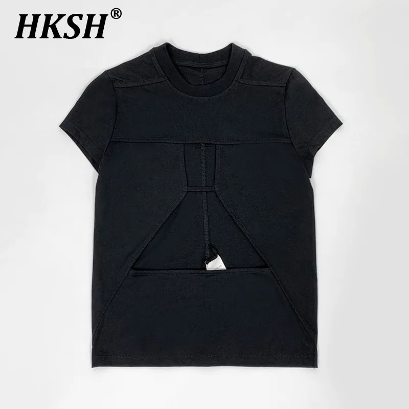 HKSH Women Streetwear Style 2025 Spring Summer New Personalized Hollow Out Sexy Trend Short Sleeve T-shirt Chic Dark Tees HK4957
HKSH Women Streetwear Style 2025 Spring Summer New Personalized Hollow Out Sexy Trend Short Sleeve T-shirt Chic Dark Tees HK4957