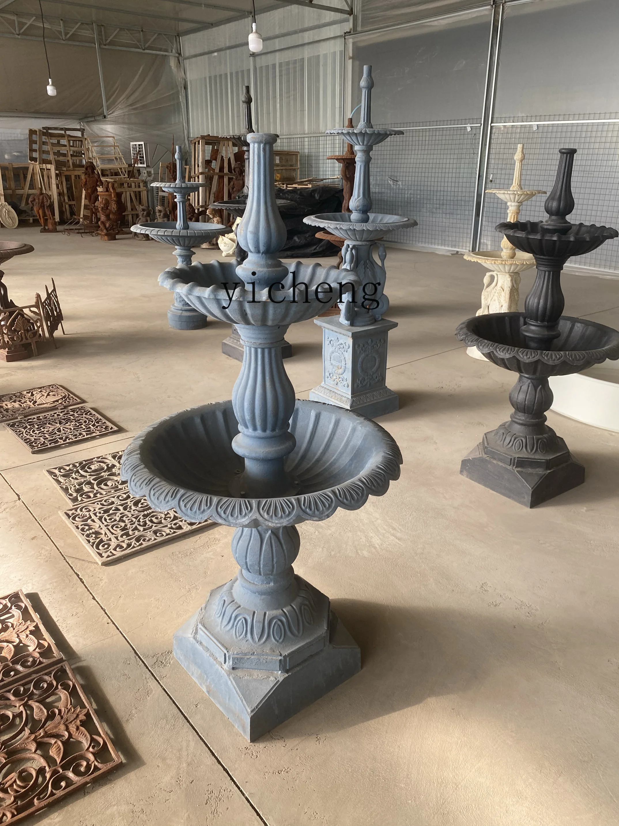 European-style running water cast iron double-layer fountain outdoor courtyard garden fountain landscaping decoration
European-style running water cast iron double-layer fountain outdoor courtyard garden fountain landscaping decoration