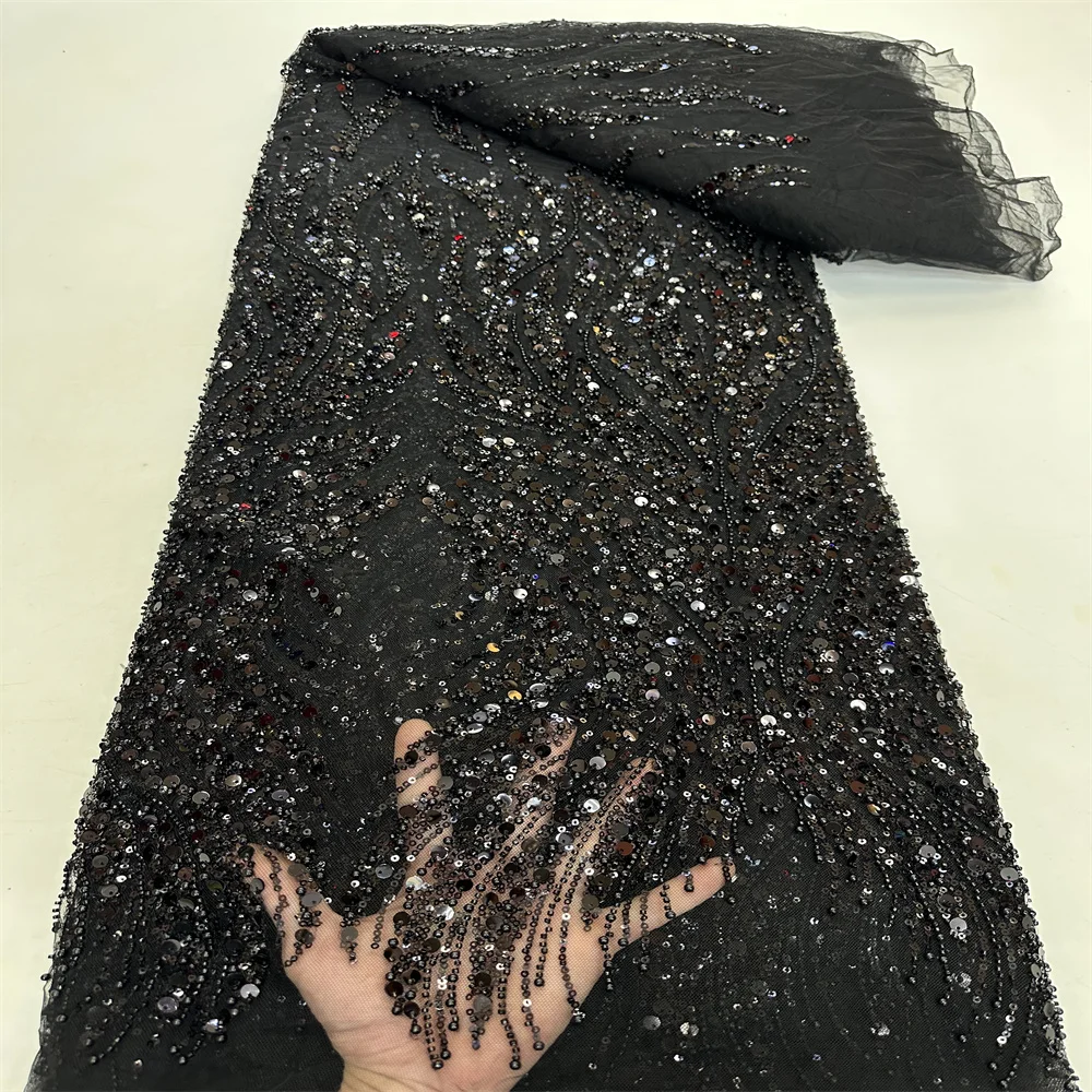Newest 2024 High Quality African Nigerian Tulle Lace Fabric Embroidery Lace Wedding Party Dresses SequinsFor Sewing Beads RF2757
Newest 2024 High Quality African Nigerian Tulle Lace Fabric Embroidery Lace Wedding Party Dresses SequinsFor Sewing Beads RF2757