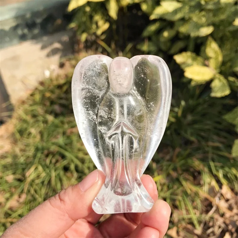 Natural Clear Quartz Angel Carving Crafts Healing Cute Children Holiday Gift Gemstone Collection Home Decoration 1PCS
Natural Clear Quartz Angel Carving Crafts Healing Cute Children Holiday Gift Gemstone Collection Home Decoration 1PCS