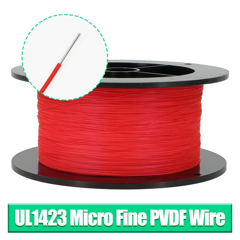 Red UL1423 PTFE Wire 38/36/34/32~24AWG Silver Plated Copper High Temperature Electronic Single Micro Fine Core Cable 5~500meters
Red UL1423 PTFE Wire 38/36/34/32~24AWG Silver Plated Copper High Temperature Electronic Single Micro Fine Core Cable 5~500meters