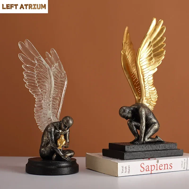 Golden Wing Silent Angel Figures Statue Desk Decoration Ornaments Abstract Character Resin Sculpture Room Aesthetic Decor
Golden Wing Silent Angel Figures Statue Desk Decoration Ornaments Abstract Character Resin Sculpture Room Aesthetic Decor