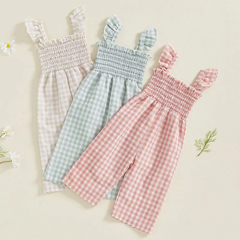 0-4Y Baby Girls Suspenders Clothes Girl Summer Kids Girls Cotton Overalls Ruffle Sleeve Checkered Romper Stylish Pants Outfit
0-4Y Baby Girls Suspenders Clothes Girl Summer Kids Girls Cotton Overalls Ruffle Sleeve Checkered Romper Stylish Pants Outfit