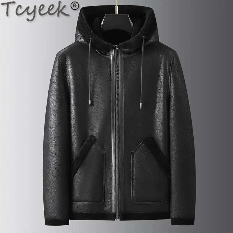 Tcyeek Real Sheepskin Fur Coat Men High-end Genuine Leather Man Jackets Winter Jacket Mens Clothing Hooded 2025 Куртка Мужская
Tcyeek Real Sheepskin Fur Coat Men High-end Genuine Leather Man Jackets Winter Jacket Mens Clothing Hooded 2025 Куртка Мужская