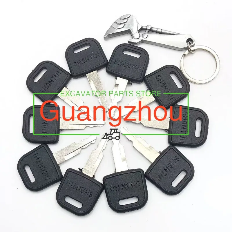 10PCS For SHANTUI 60 75 135 215 245-9 Excavator Parts Excavator Ignition Key with Keychain Supplies Accessories
10PCS For SHANTUI 60 75 135 215 245-9 Excavator Parts Excavator Ignition Key with Keychain Supplies Accessories