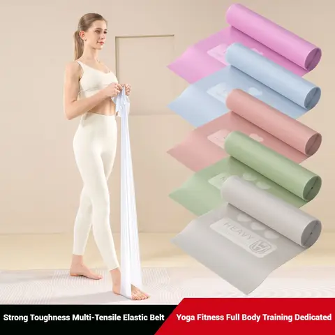 WOSWEIR-Yoga Rally Home Stretching Resistance Strap for Beginners Ladies Body Fitness Latin Dance Stretch Strap