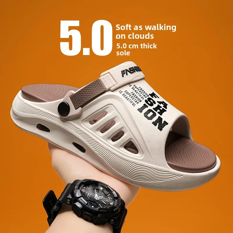 Men's Summer Outdoor Slippers Anti-Slip Thick Bottom Driving Sensation Sports Beach Shoes Large Size 45 Sandals Casual EVA
Men's Summer Outdoor Slippers Anti-Slip Thick Bottom Driving Sensation Sports Beach Shoes Large Size 45 Sandals Casual EVA