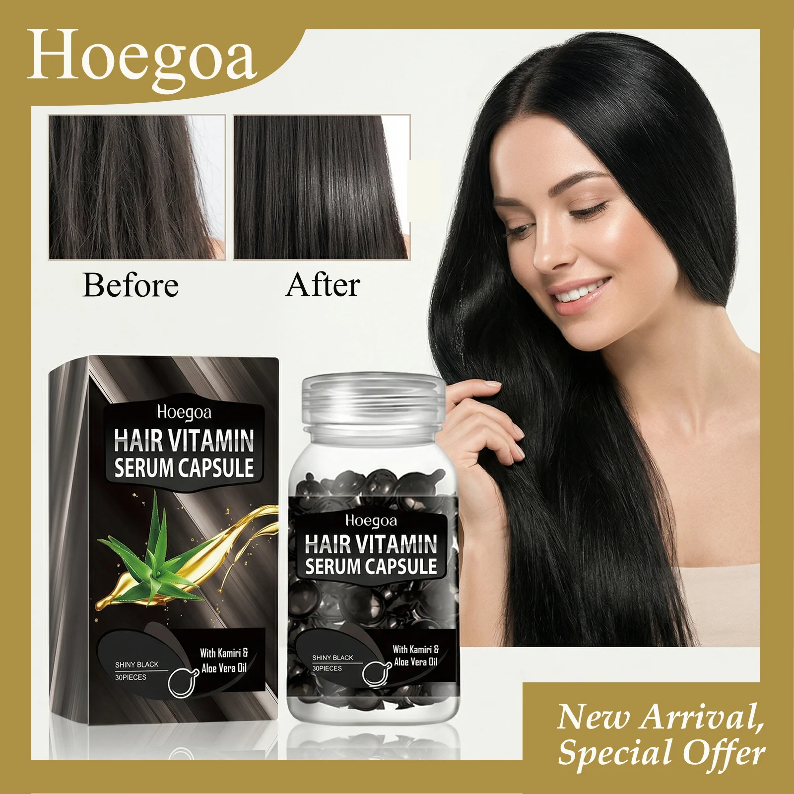 Капсулы с витаминным сывороточным комплексом для волос HOEGOA, 30 шт., комплексно восстанавливают волосы, увлажняют, улучшают состояние волос, устраняют проблемы с волосами.
Капсулы с витаминным сывороточным комплексом для волос HOEGOA, 30 шт., комплексно восстанавливают волосы, увлажняют, улучшают состояние волос, устраняют проблемы с волосами.