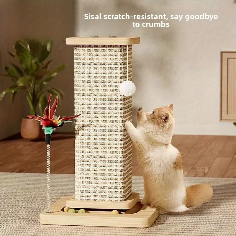 Ultra-High ThickCat Scratching Post,Sisal Fiber,ClawGrinding Design,Essential for Cat Crazy Lovers,Durable,Vertical,Space-Saving
Ultra-High ThickCat Scratching Post,Sisal Fiber,ClawGrinding Design,Essential for Cat Crazy Lovers,Durable,Vertical,Space-Saving