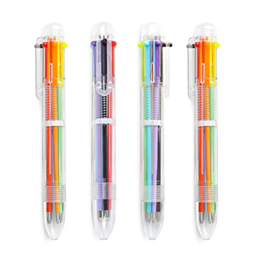 4 Pack 0.5mm 6-in-1 Multicolor Ballpoint Pen 6 Colors Retractable Ballpoint Pens Party Favors Pen
4 Pack 0.5mm 6-in-1 Multicolor Ballpoint Pen 6 Colors Retractable Ballpoint Pens Party Favors Pen