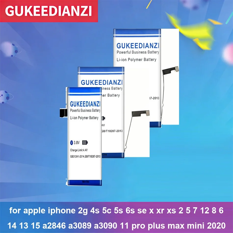 Battery For Apple iPhone 2G 4S 5C 5S 6S SE x XR XS 2 5 7 12 8 6 14 13 15 A2846 A3089 A3090 11 Pro Plus Max Mini 2020
Battery For Apple iPhone 2G 4S 5C 5S 6S SE x XR XS 2 5 7 12 8 6 14 13 15 A2846 A3089 A3090 11 Pro Plus Max Mini 2020