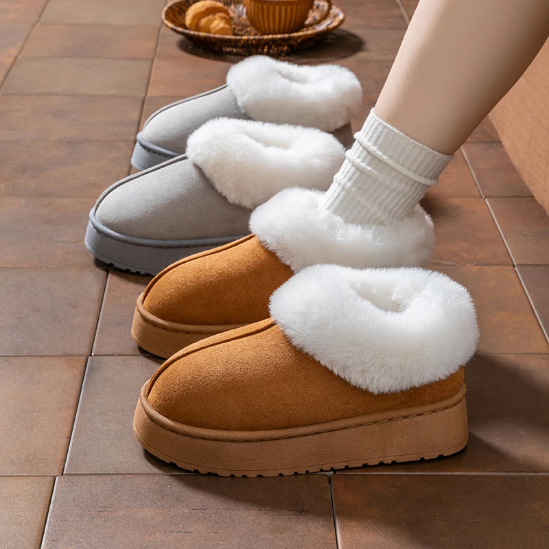 Women's Winter Warm Slippers Non-Slip Thick Sole Fleece Lined Warm Boot Indoor Outdoor Fashion Comfort Fluffy Plush House Shoes
Women's Winter Warm Slippers Non-Slip Thick Sole Fleece Lined Warm Boot Indoor Outdoor Fashion Comfort Fluffy Plush House Shoes