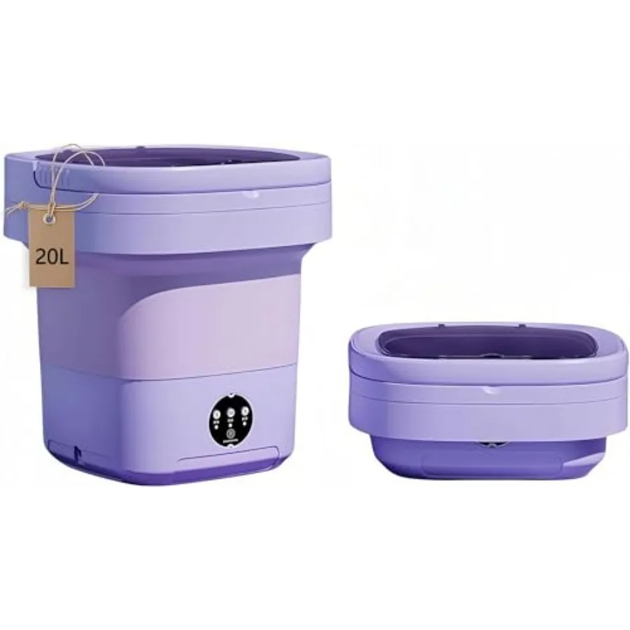 Portable Washing Machine Mini Washer 20L Upgraded Large Capacity Foldable Washer.Deep Cleaning of Underwear Baby Clothes and Ot
Portable Washing Machine Mini Washer 20L Upgraded Large Capacity Foldable Washer.Deep Cleaning of Underwear Baby Clothes and Ot