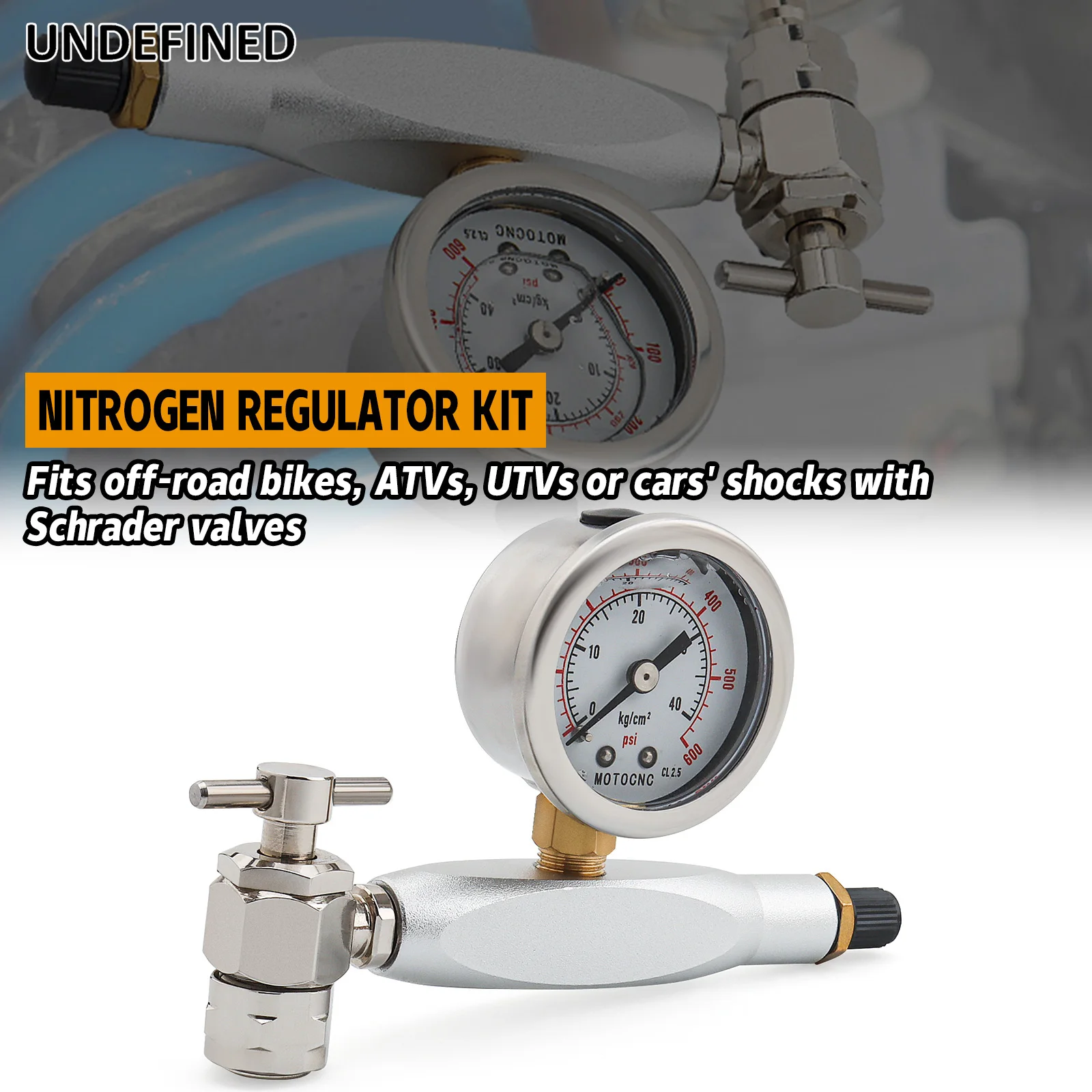 600PSI Suspension Shock Nitrogen Needle Fill Tool Kit ATV UTV For KTM Suzuki Yamaha Polaris RZR CanAm Arctic Cat Snowmobile
600PSI Suspension Shock Nitrogen Needle Fill Tool Kit ATV UTV For KTM Suzuki Yamaha Polaris RZR CanAm Arctic Cat Snowmobile