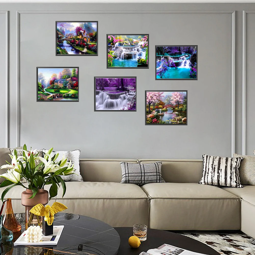 6pcs 5D DIY Full Round Drill Diamond Painting Set Beautiful Scenery Art 40x30cm
6pcs 5D DIY Full Round Drill Diamond Painting Set Beautiful Scenery Art 40x30cm