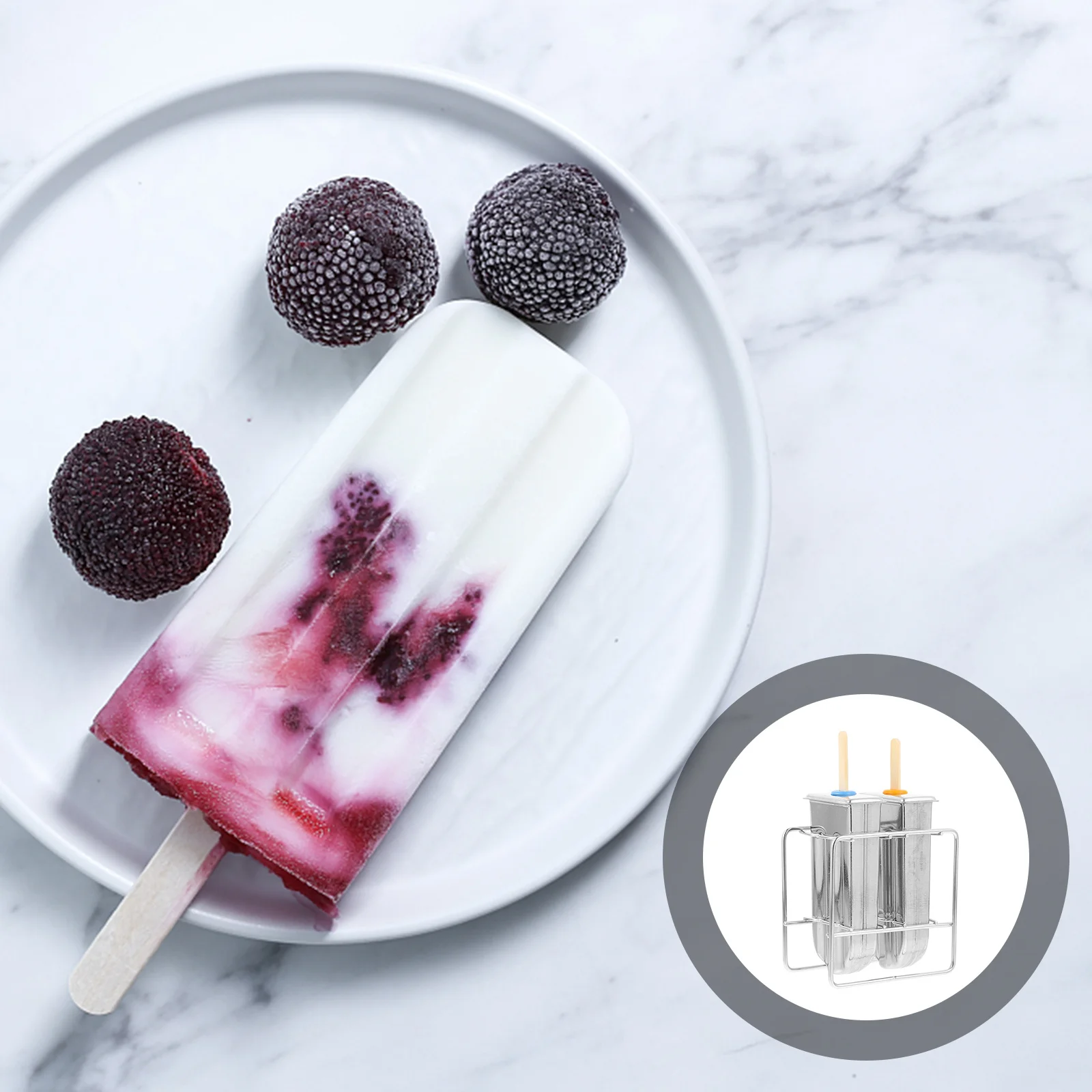 Stainless Steel Mold 50 Sticks Rust Proof 2 Cavity Ice Cream Making Tool for Healthy DIY Treats Household Use
Stainless Steel Mold 50 Sticks Rust Proof 2 Cavity Ice Cream Making Tool for Healthy DIY Treats Household Use