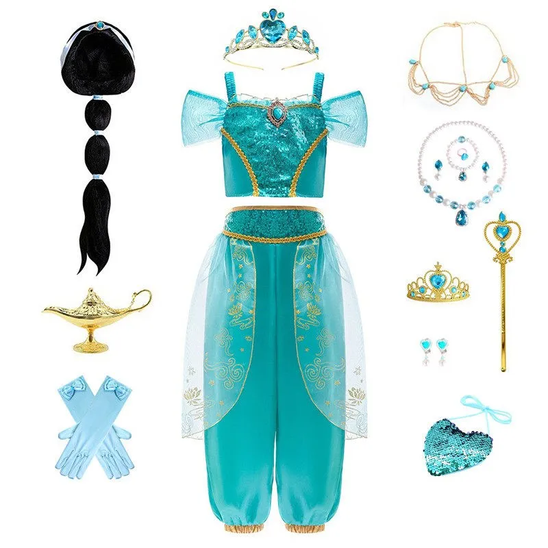 Aladdin Princess Jasmine Costume Children's Halloween Dance Performance Outfit Girl's Dress Little Girl Performance Clothes
Aladdin Princess Jasmine Costume Children's Halloween Dance Performance Outfit Girl's Dress Little Girl Performance Clothes