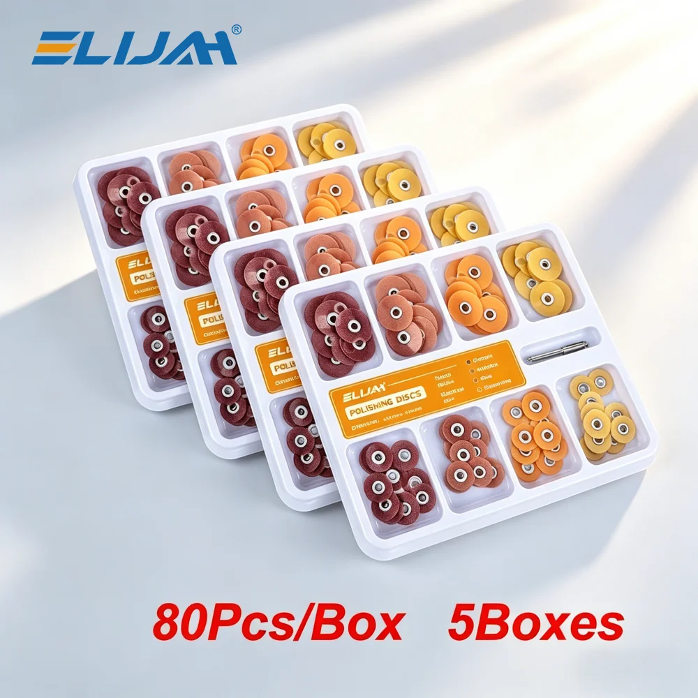 ELIJAH 80Pcs Dental Finishing and Polishing Discs Holding Rod Soflex Flexi Disc RA Shank Teeth Whitening Mix Material Dentist
ELIJAH 80Pcs Dental Finishing and Polishing Discs Holding Rod Soflex Flexi Disc RA Shank Teeth Whitening Mix Material Dentist