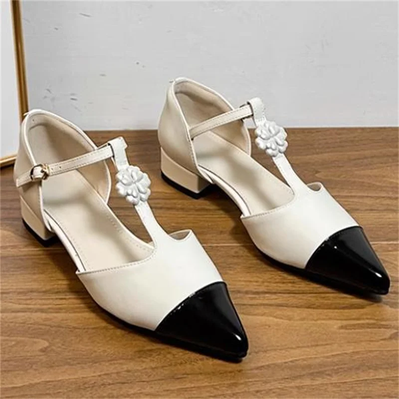 Flower Decoration Shoes for Ladies Pointed Toes High Heels Mixed Colors Buckle Female Sandals Womens Ankle Strap Zapatos Mujer
Flower Decoration Shoes for Ladies Pointed Toes High Heels Mixed Colors Buckle Female Sandals Womens Ankle Strap Zapatos Mujer
