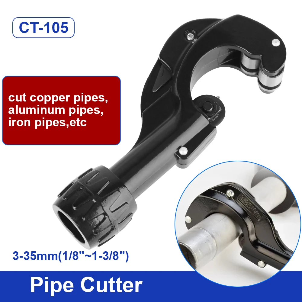 Stainless Steel Pipe Cutter 3-35mm Pipe Air Conditional Copper Hose Water Pipe Deburring Bearing-type Pipe Car Brake Pipe Cutter
Stainless Steel Pipe Cutter 3-35mm Pipe Air Conditional Copper Hose Water Pipe Deburring Bearing-type Pipe Car Brake Pipe Cutter
