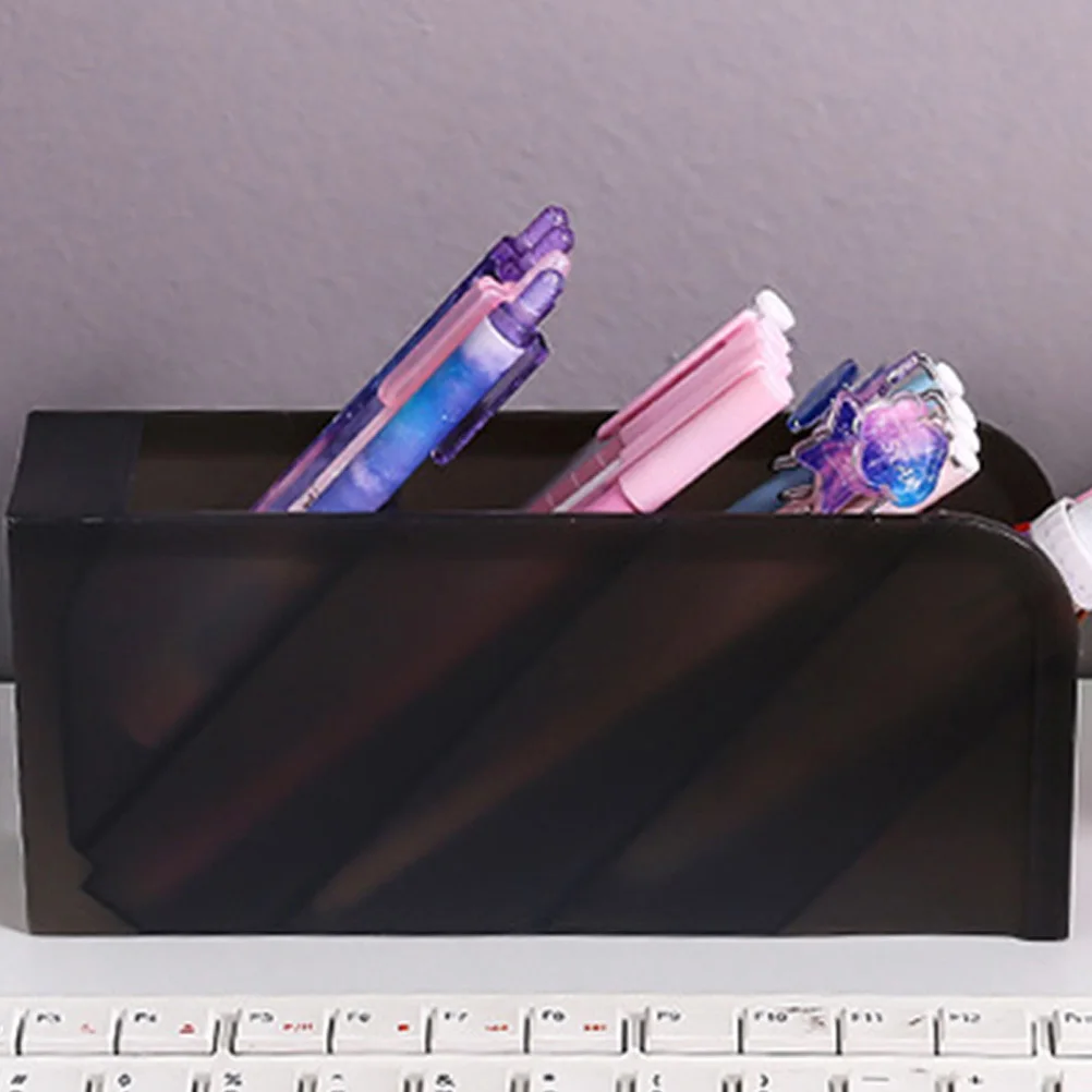 5Pcs Stationery Case Desktop Organizer Pen Holder Black Includes 3 Oblique Insert 2 Cylinder Space Saving for Home Office
5Pcs Stationery Case Desktop Organizer Pen Holder Black Includes 3 Oblique Insert 2 Cylinder Space Saving for Home Office