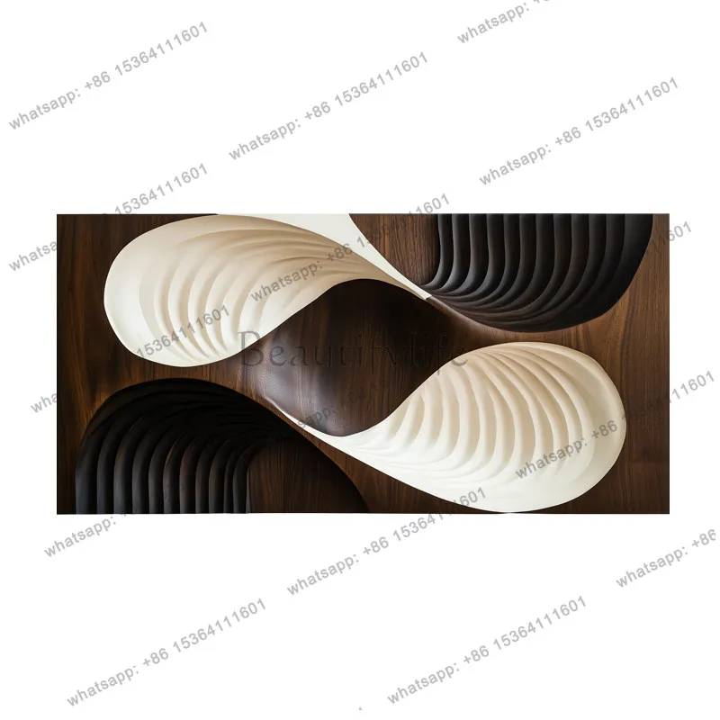 Modern abstract wood carving 3D three-dimensional living room decorative painting high-end atmosphere model room entrance
Modern abstract wood carving 3D three-dimensional living room decorative painting high-end atmosphere model room entrance