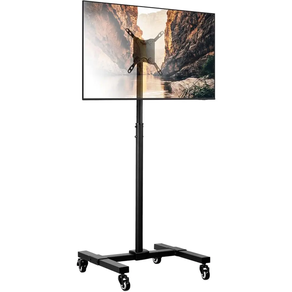 Mobile TV Stand with Locking Wheels, Height Adjustable Rolling Cart for 13-42 Inch LCD LED Screen VESA Up to 200mm Black
Mobile TV Stand with Locking Wheels, Height Adjustable Rolling Cart for 13-42 Inch LCD LED Screen VESA Up to 200mm Black