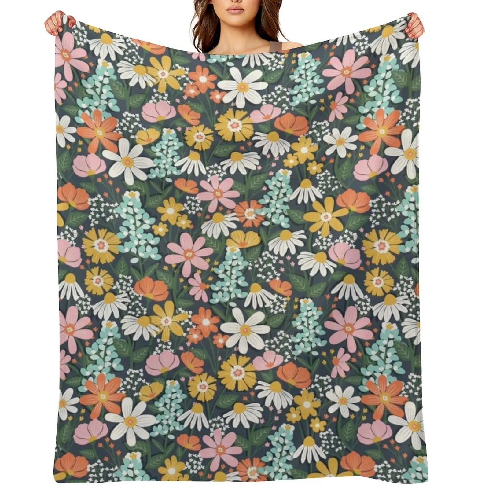 Spring Meadow Throw Blanket Loose Winter beds For Decorative Sofa Luxury Brand Blankets
Spring Meadow Throw Blanket Loose Winter beds For Decorative Sofa Luxury Brand Blankets